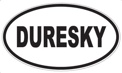 DURESKY - Oval Sticker