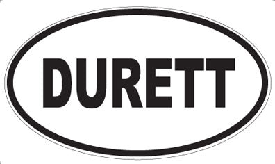 DURETT - Oval Sticker