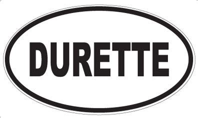 DURETTE - Oval Sticker