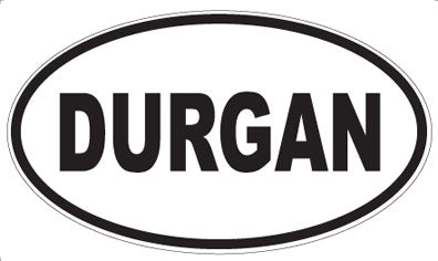 DURGAN - Oval Sticker
