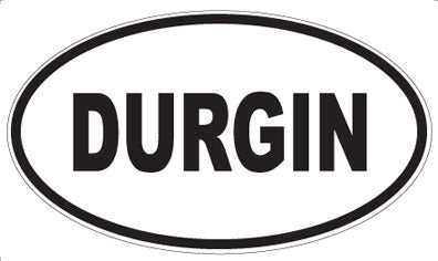 DURGIN - Oval Sticker