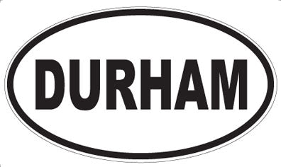 DURHAM - Oval Sticker