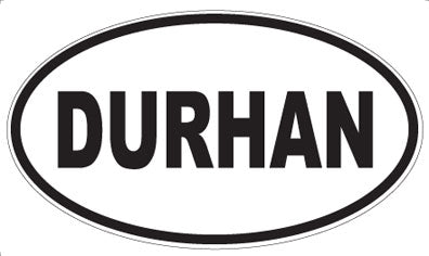 DURHAN - Oval Sticker