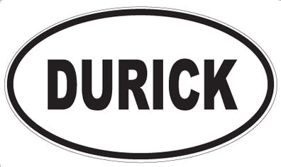 DURICK - Oval Sticker