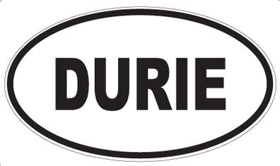 DURIE - Oval Sticker