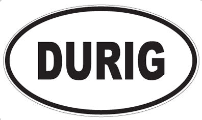 DURIG - Oval Sticker