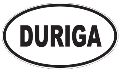 DURIGA - Oval Sticker