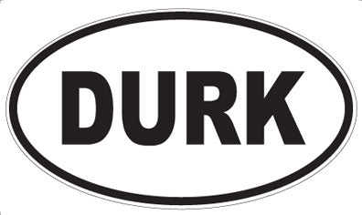 DURK - Oval Sticker