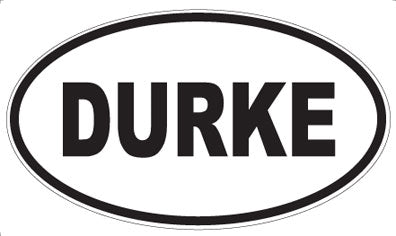 DURKE - Oval Sticker