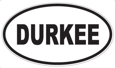 DURKEE - Oval Sticker
