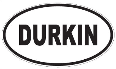 DURKIN - Oval Sticker