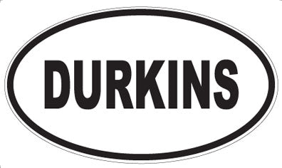 DURKINS - Oval Sticker