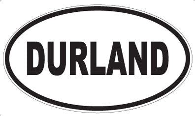 DURLAND - Oval Sticker