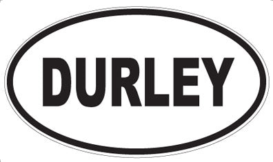 DURLEY - Oval Sticker