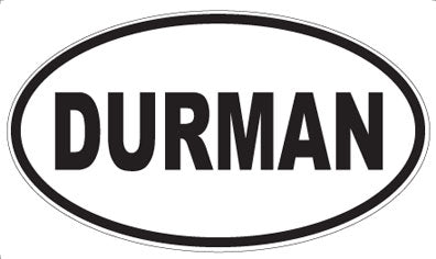 DURMAN - Oval Sticker