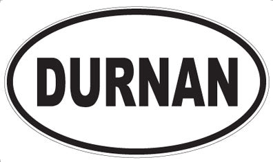 DURNAN - Oval Sticker