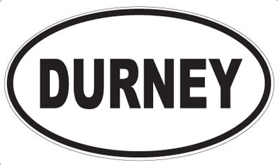 DURNEY - Oval Sticker