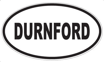 DURNFORD - Oval Sticker