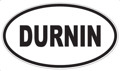 DURNIN - Oval Sticker