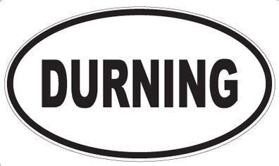 DURNING - Oval Sticker