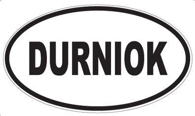 DURNIOK - Oval Sticker