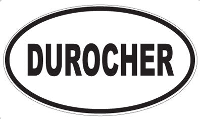 DUROCHER - Oval Sticker
