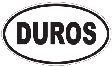 DUROS - Oval Sticker