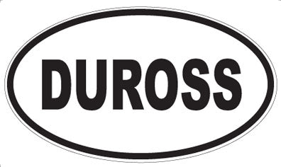 DUROSS - Oval Sticker