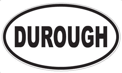 DUROUGH - Oval Sticker