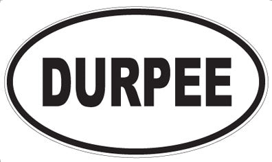 DURPEE - Oval Sticker