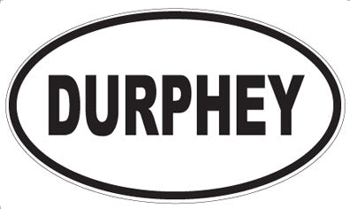 DURPHEY - Oval Sticker