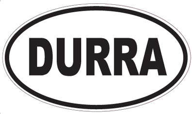 DURRA - Oval Sticker