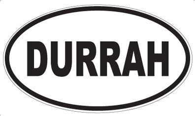 DURRAH - Oval Sticker