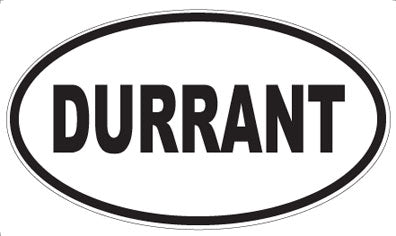 DURRANT - Oval Sticker