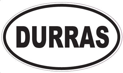 DURRAS - Oval Sticker