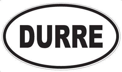 DURRE - Oval Sticker