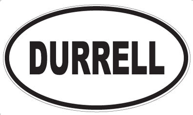 DURRELL - Oval Sticker