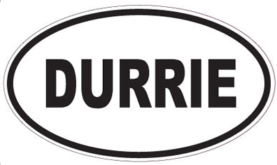 DURRIE - Oval Sticker