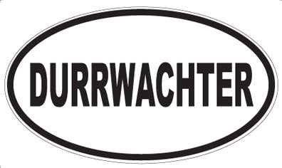 DURRWACHTER - Oval Sticker