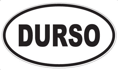 DURSO - Oval Sticker