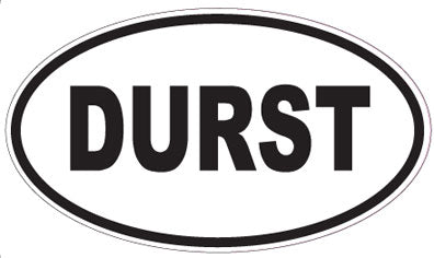 DURST - Oval Sticker