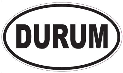 DURUM - Oval Sticker
