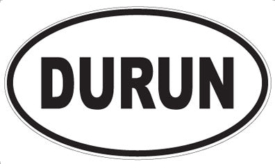 DURUN - Oval Sticker