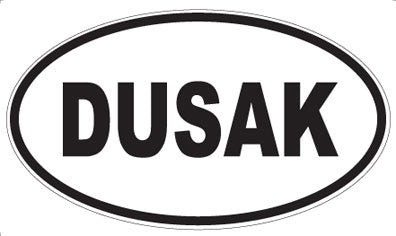 DUSAK - Oval Sticker