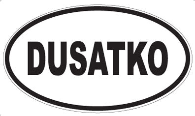 DUSATKO - Oval Sticker
