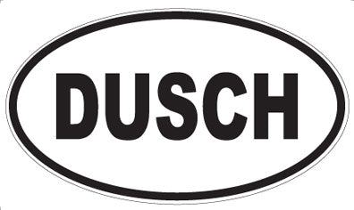 DUSCH - Oval Sticker