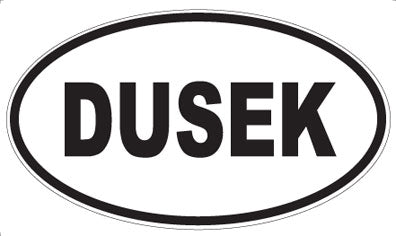DUSEK - Oval Sticker