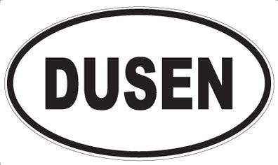 DUSEN - Oval Sticker