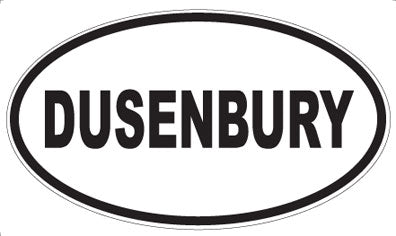 DUSENBURY - Oval Sticker