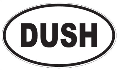 DUSH - Oval Sticker
